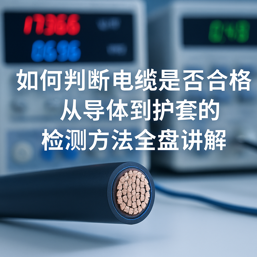怎样判断电缆是否及格？？从导体到护套的检测要领通盘解说