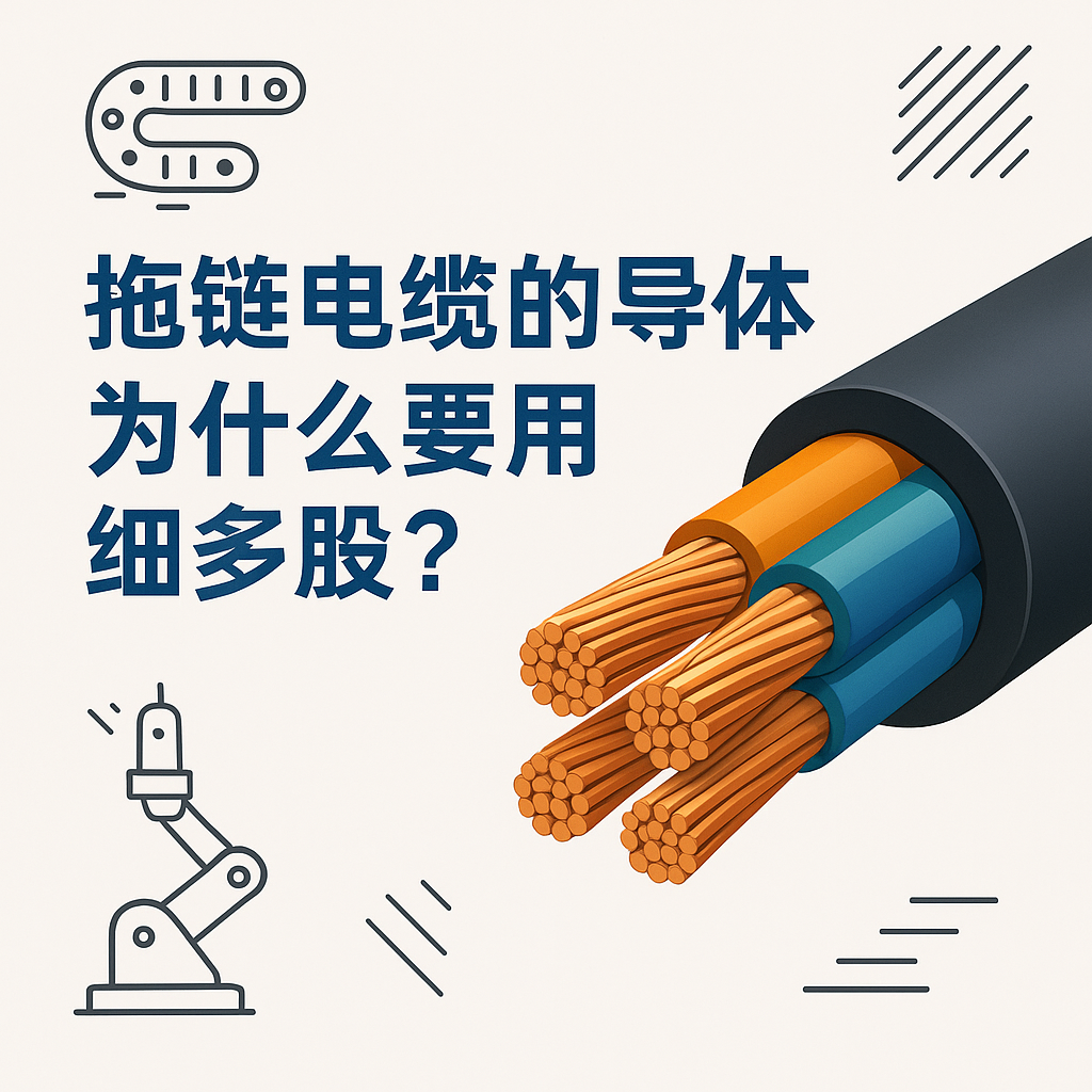 拖链电缆的导体为什么要用细多股？？？？